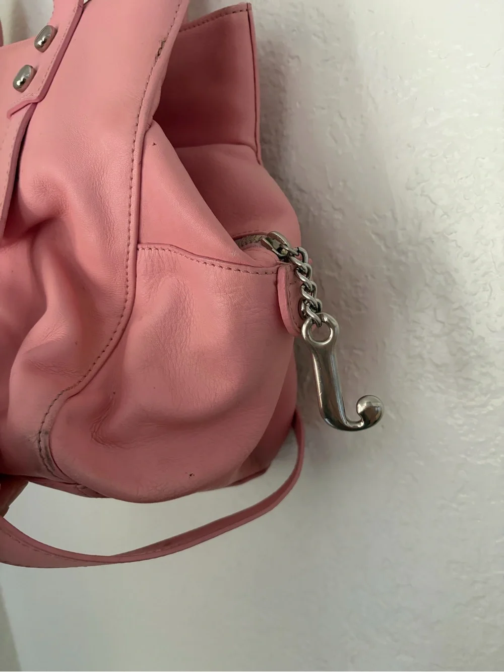 Bird by Juicy Couture Pink Structured Shoulder Bag Vintage